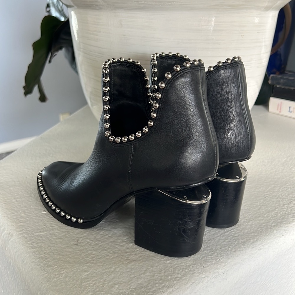 Alexander Wang Gabi Studded Ankle Boots Blk. Size 39